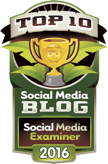 Insignia de 2016 de los 10 mejores blogs de redes sociales