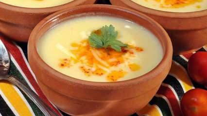 ¿Cómo hacer la receta de sopa de patata con leche? Práctica y deliciosa sopa de patata con leche.