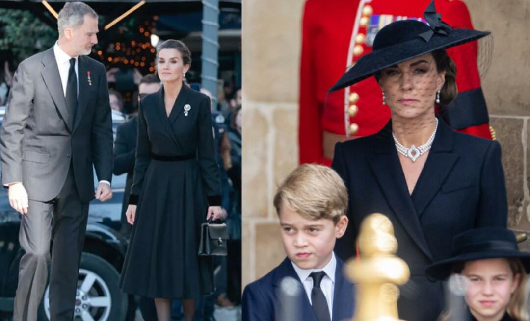 ¡La reina de España Letizia emula a Kate Middleton! Se quedó mirando el vestido en el armario de Kate.