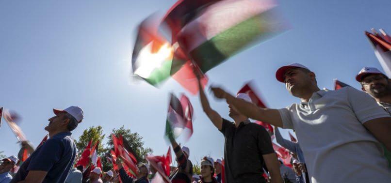 Gran manifestación palestina
