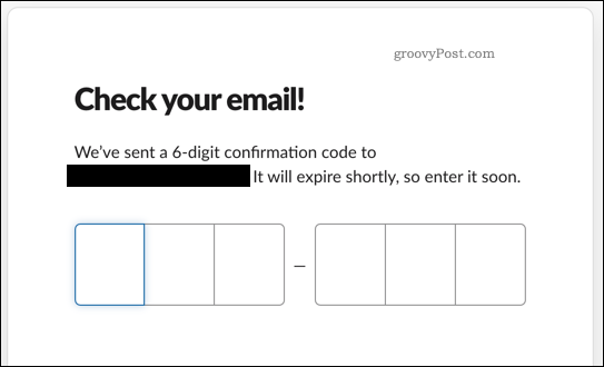 Confirmar una dirección de correo electrónico de Slack