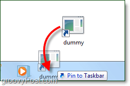 fijar acceso directo a la barra de tareas de windows 7
