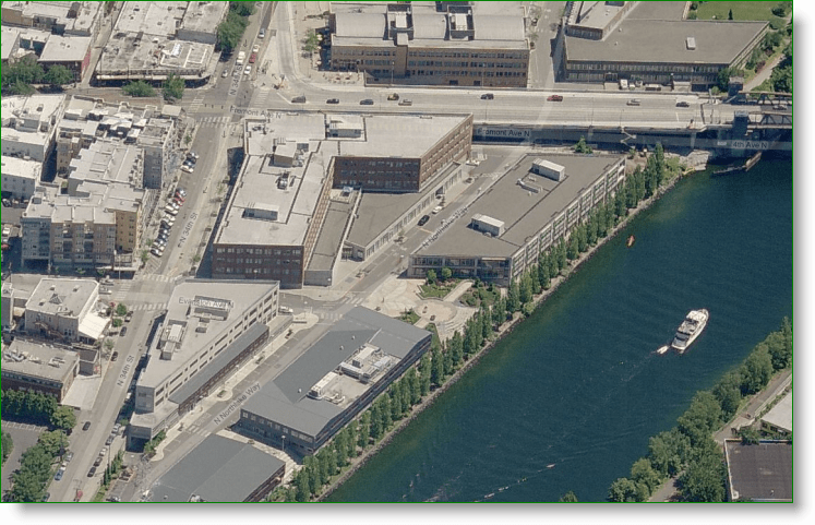 Bing Maps Vista panorámica - Google HQ en Seattle - Fremont Wa