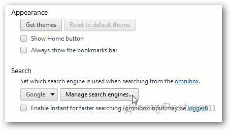Motores de búsqueda de Chrome 2