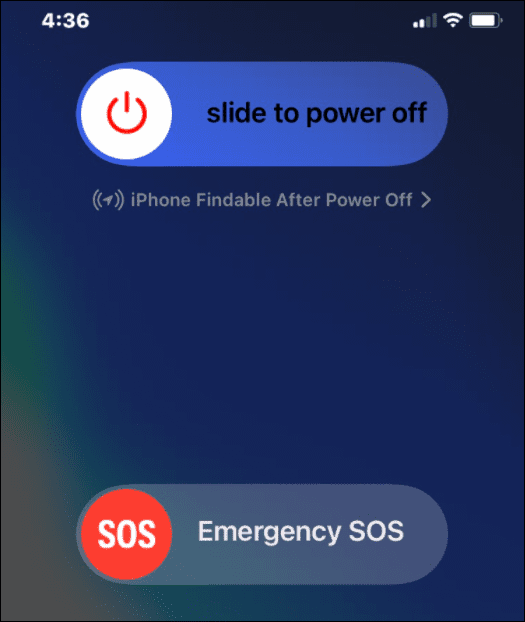 Deslizador de emergencia SOS iPhone