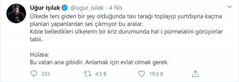 ¡Fuerte respuesta de Uğur Işılak a aquellos que intentan dar razones sobre el ayuno!