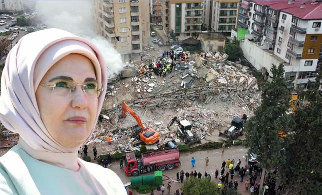 Primera Dama Erdoğan: ¡Nuestros corazones se inflamaron con la noticia del terremoto!