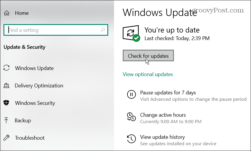 Actualización de Windows Windows 10
