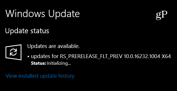 Windows 10 Insider Preview Build 16232.1004 lanzado, solo una actualización menor