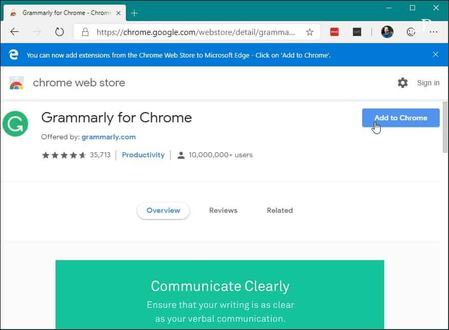 5 Instalar Chrome Extension Chrome Web Store Edge