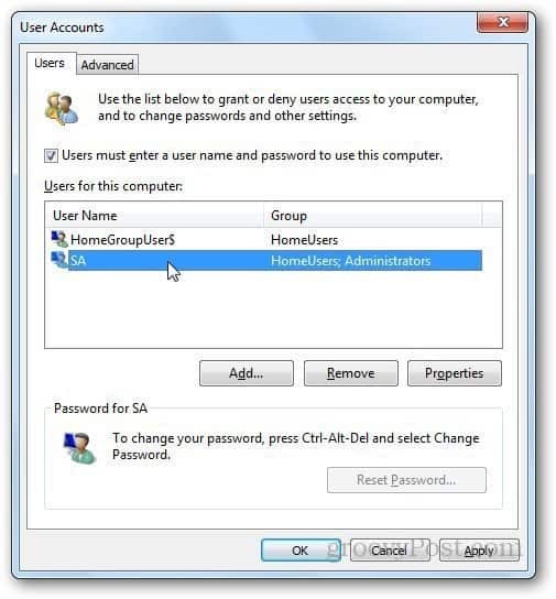 Cómo iniciar sesión automáticamente en Windows 7