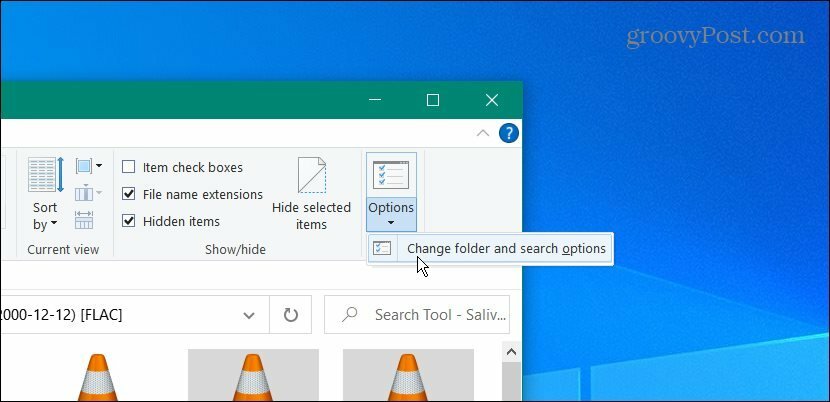 Opciones del Explorador de archivos de Windows 10