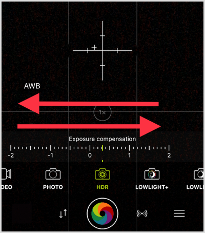 ajuste de la herramienta procamera HDR