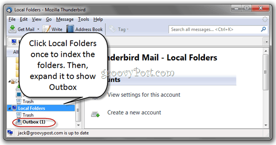 Cómo eliminar mensajes no enviados en Thunderbird