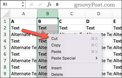 Cortar en Excel