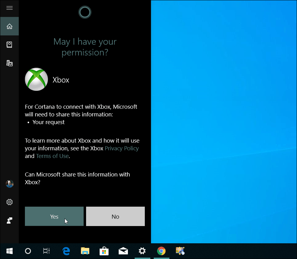 Conecte la PC Xbox One Cortana
