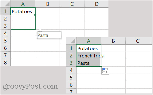 Lista personalizada de Autocompletar de Excel