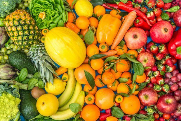 Selección de verduras y frutas.