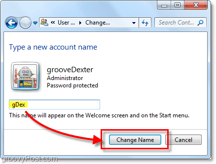 crear un nuevo nombre de cuenta para windows 7