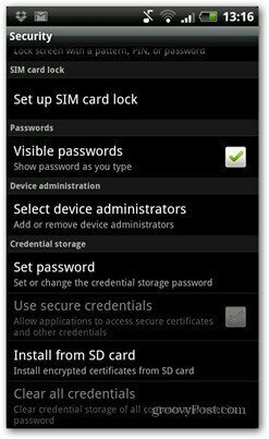 Android pin code configurado bloqueo de tarjeta sim