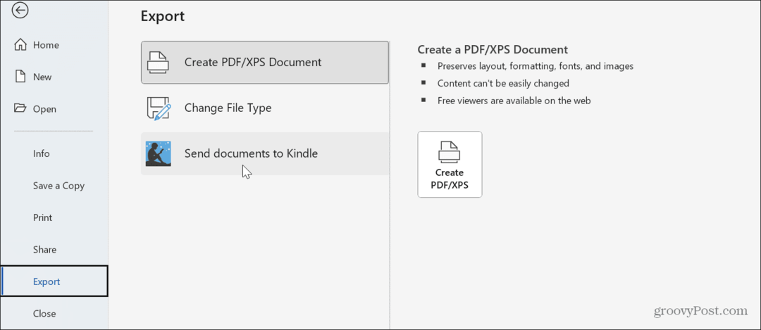 Cómo enviar documentos de Word a Kindle desde Windows 11