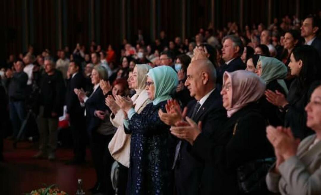 ¡Emine Erdoğan vio la ópera "Turandot" en nuestro Centro Cultural y de Congresos de Beştepe!