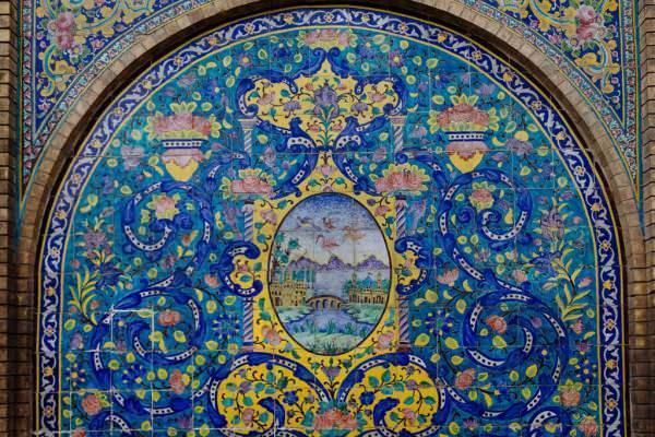Detalles del Palacio de Golestan