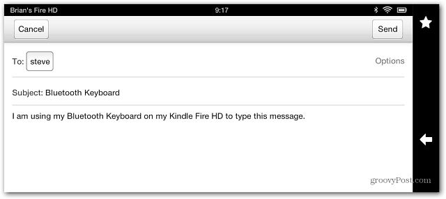 Correo electrónico Kindle Fire HD