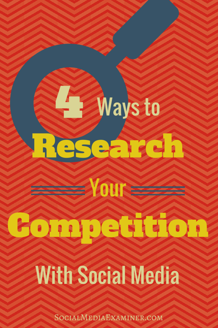 4 formas de investigar su competencia con las redes sociales: examinador de redes sociales