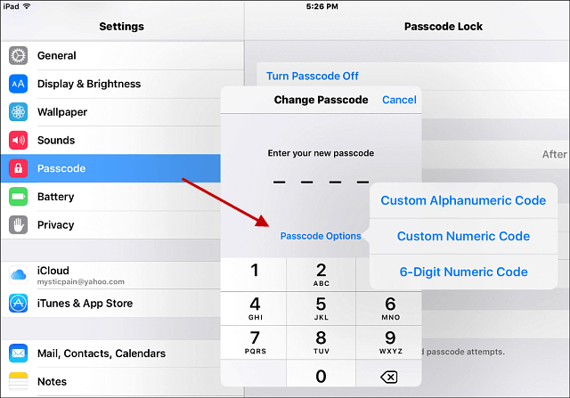 Asegure su iPhone, cree un código de acceso alfanumérico fuerte (actualizado)