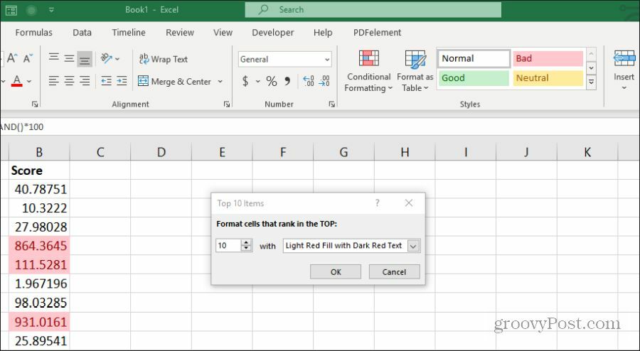 Configuración de los 10 elementos principales