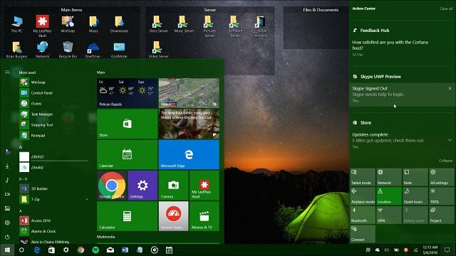 Actualización de aniversario del modo oscuro de Windows 10