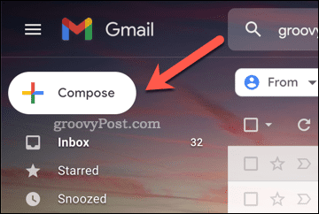 El botón Redactar de Gmail