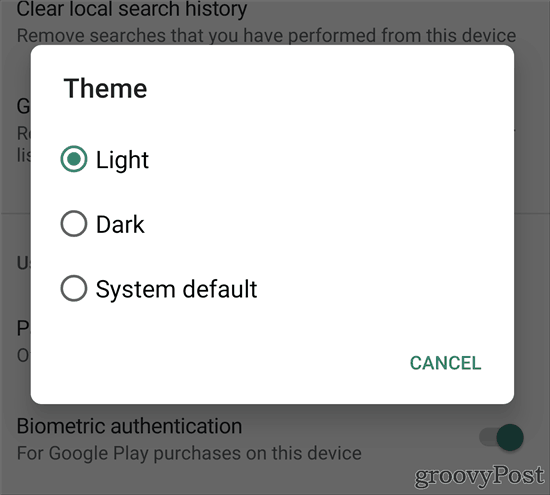Tema oscuro de Google Play Store dark dark