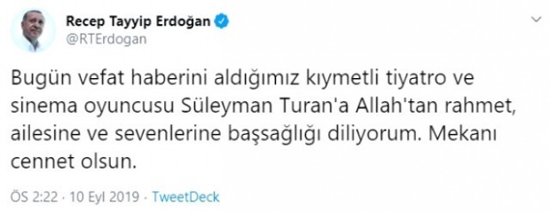 recep tayyip erdoğan compartir condolencias