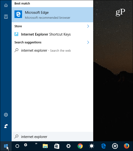 Cómo desactivar Internet Explorer en Windows 10