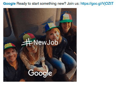 anuncio de google linkedin para encontrar talento