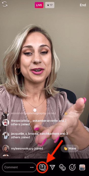 Preguntas y respuestas de Instagram Live