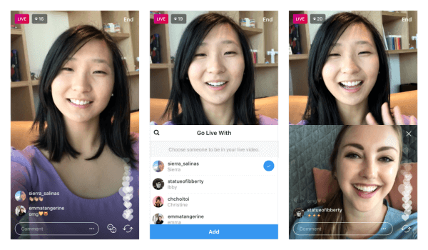 Instagram prueba la capacidad de compartir transmisiones de video en vivo con otro usuario.