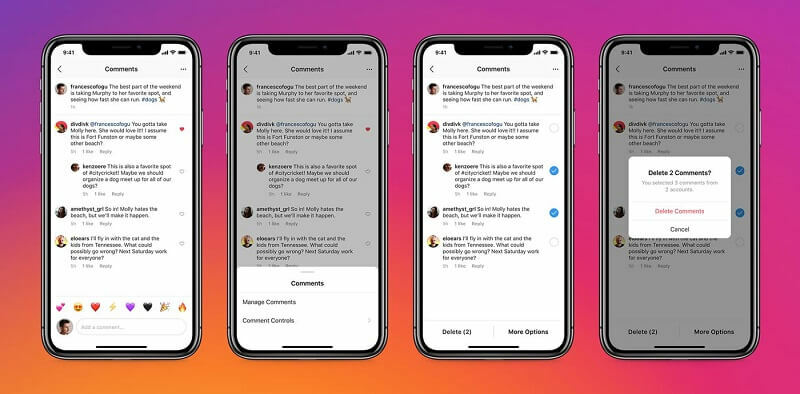 Los usuarios de Instagram ahora pueden filtrar rápidamente los comentarios negativos a granel, así como resaltar los positivos. La plataforma también está agregando nuevos controles para administrar quién puede etiquetar o mencionar su cuenta en Instagram.