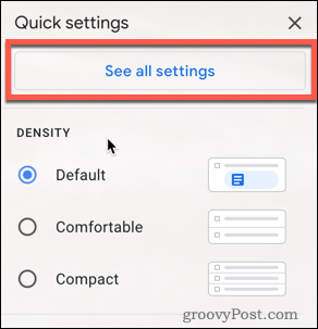 Ver todas las opciones de configuración en Gmail