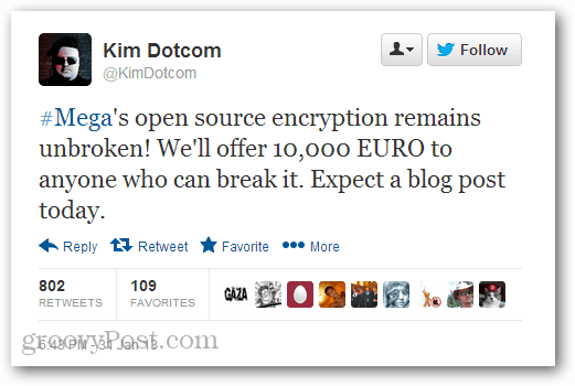 Kim Dotcom ofrece 10.000 euros de recompensa al primer hacker en romper la seguridad de Mega
