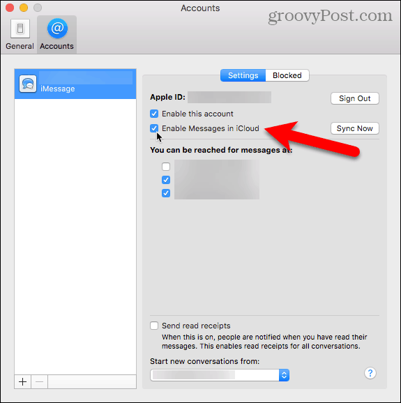 Habilite Mensajes en iCloud en su Mac