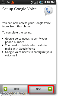 Google Voice en Android Mobile Sign-in