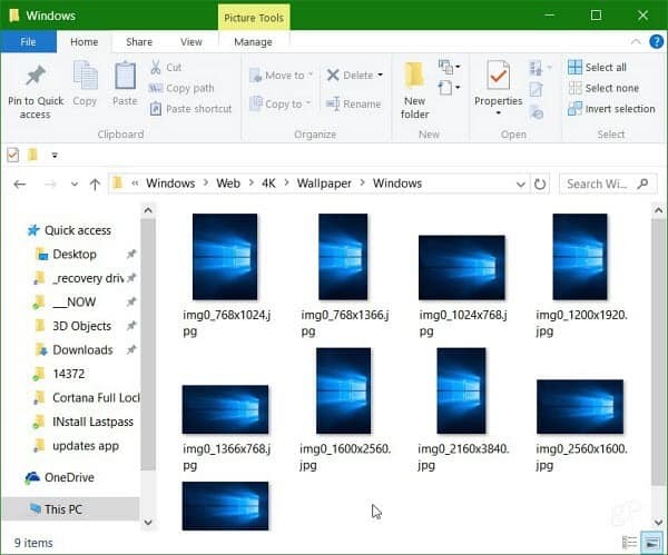 Aquí está cómo encontrar los fondos de pantalla de Windows 10