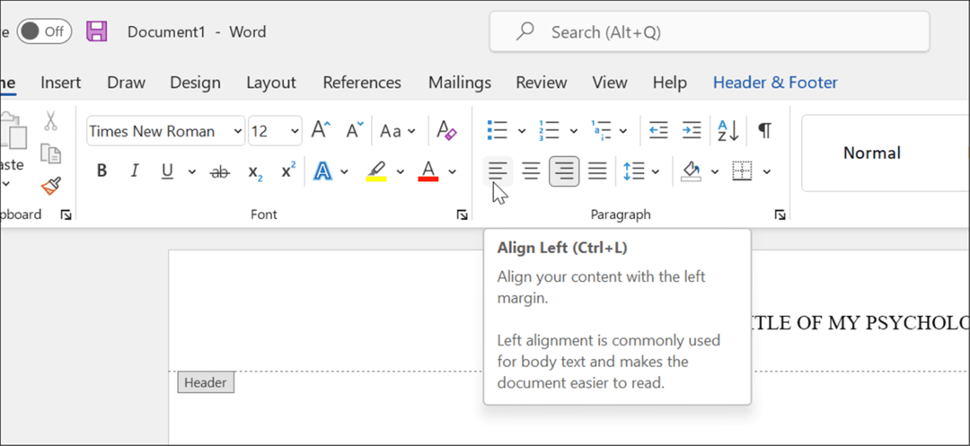 formato estilo APA en Microsoft Word