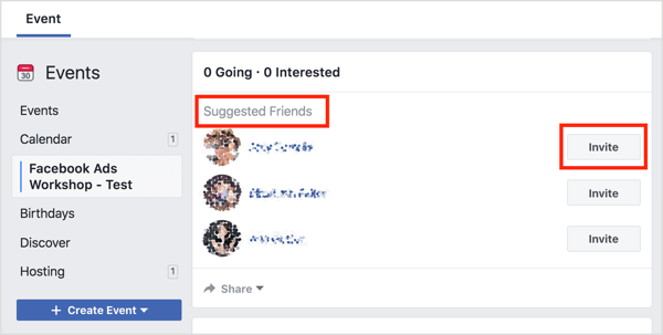 Facebook sugerirá personas a las que invitar que sean sus amigos a quienes también les guste la página de host como primera opción.