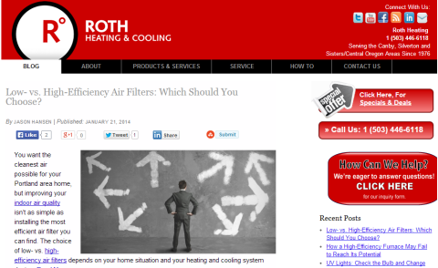 sitio web de calefacción y refrigeración de roth