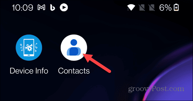 Agregar contactos a la pantalla de inicio de Android