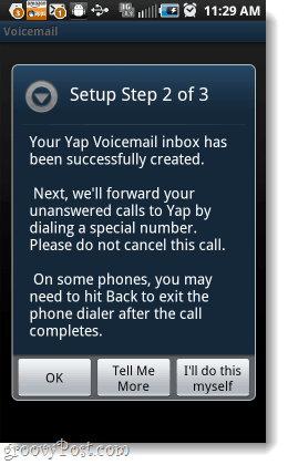 Configurar Yap Voicemail paso 2